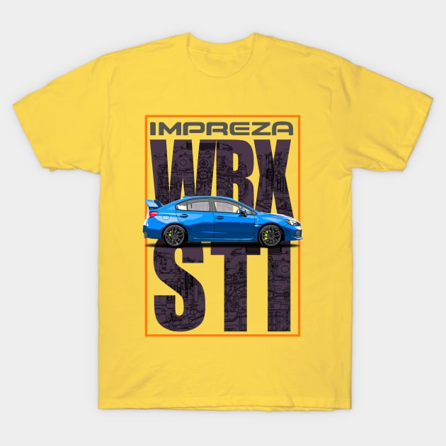 Wrx Impreza T-Shirt by HappyInk